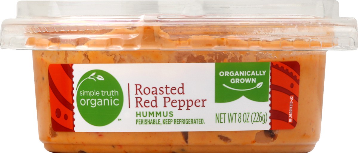 slide 3 of 7, Simple Truth Organic Roasted Red Pepper Hummus 8 oz, 8 oz