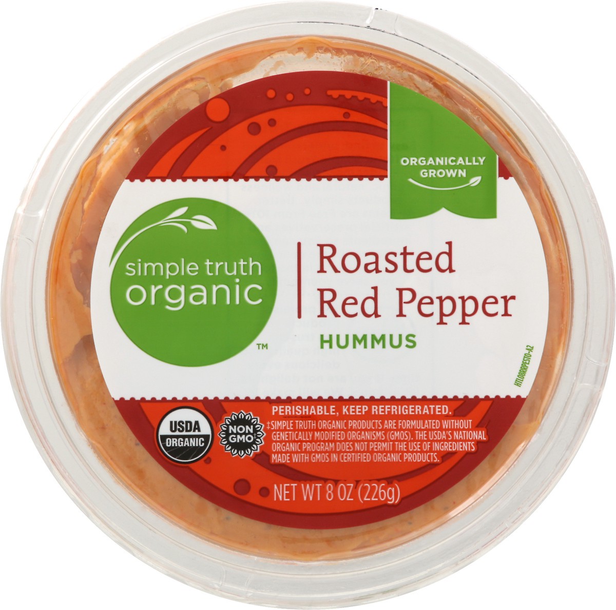 slide 7 of 7, Simple Truth Organic Roasted Red Pepper Hummus 8 oz, 8 oz