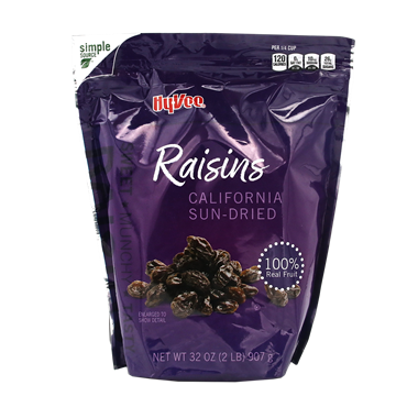 slide 1 of 1, Hy-Vee Raisins, 32 oz