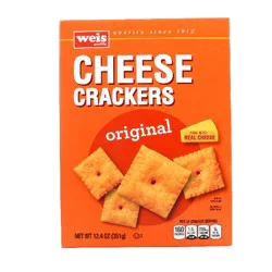 Weis Quality Original Cheddar Cheese Crackers - 12.4 oz