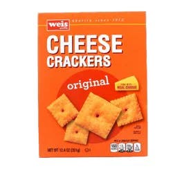 Weis Quality Original Cheddar Cheese Crackers - 12.4 oz