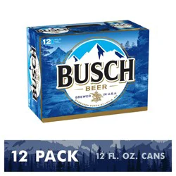 Busch Beer, 12 Pack Beer, 12 FL OZ Cans, 4.3% ABV