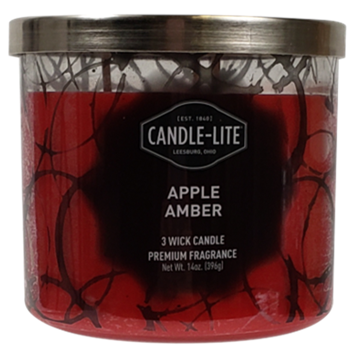 slide 1 of 1, Candle-Lite Everyday Premium Candle Apple Amber, 14 oz