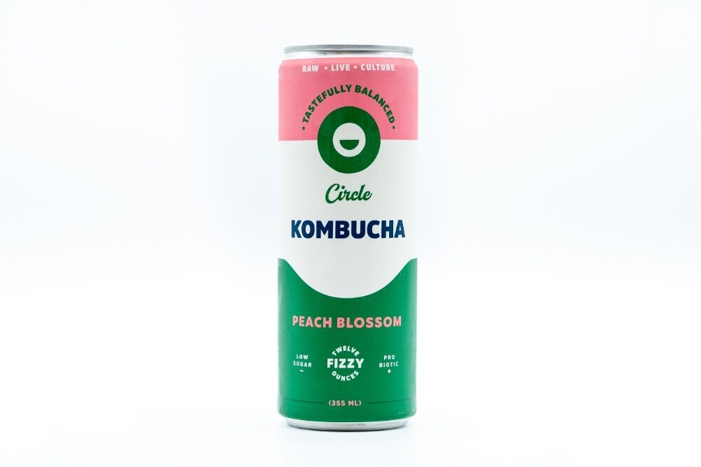 slide 1 of 1, Circle Kombucha Peach Blossom - 12 oz, 12 oz