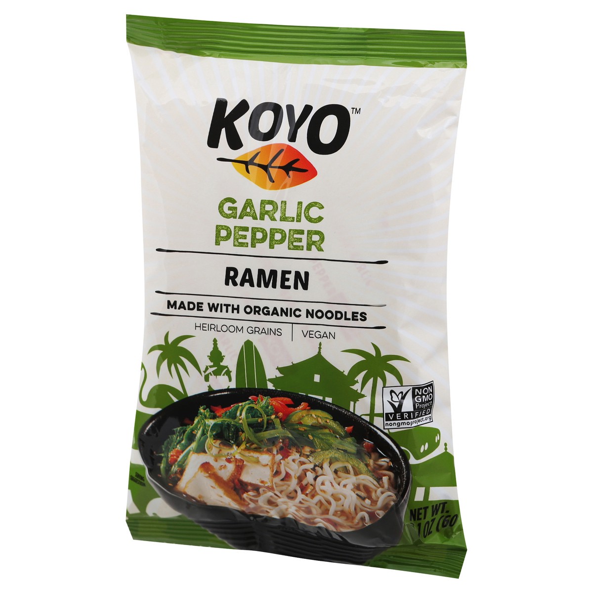 slide 8 of 9, Koyo Ramen Garlic Pepper Noodles 2.1 oz, 2.1 oz