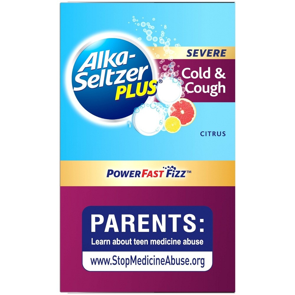 slide 5 of 5, Alka-Seltzer Plus Cold Cough Power, 20 ct
