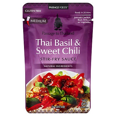 slide 1 of 1, Passage to Thailand Thai Basil & Sweet Chili Stir-Fry Sauce, 7 oz