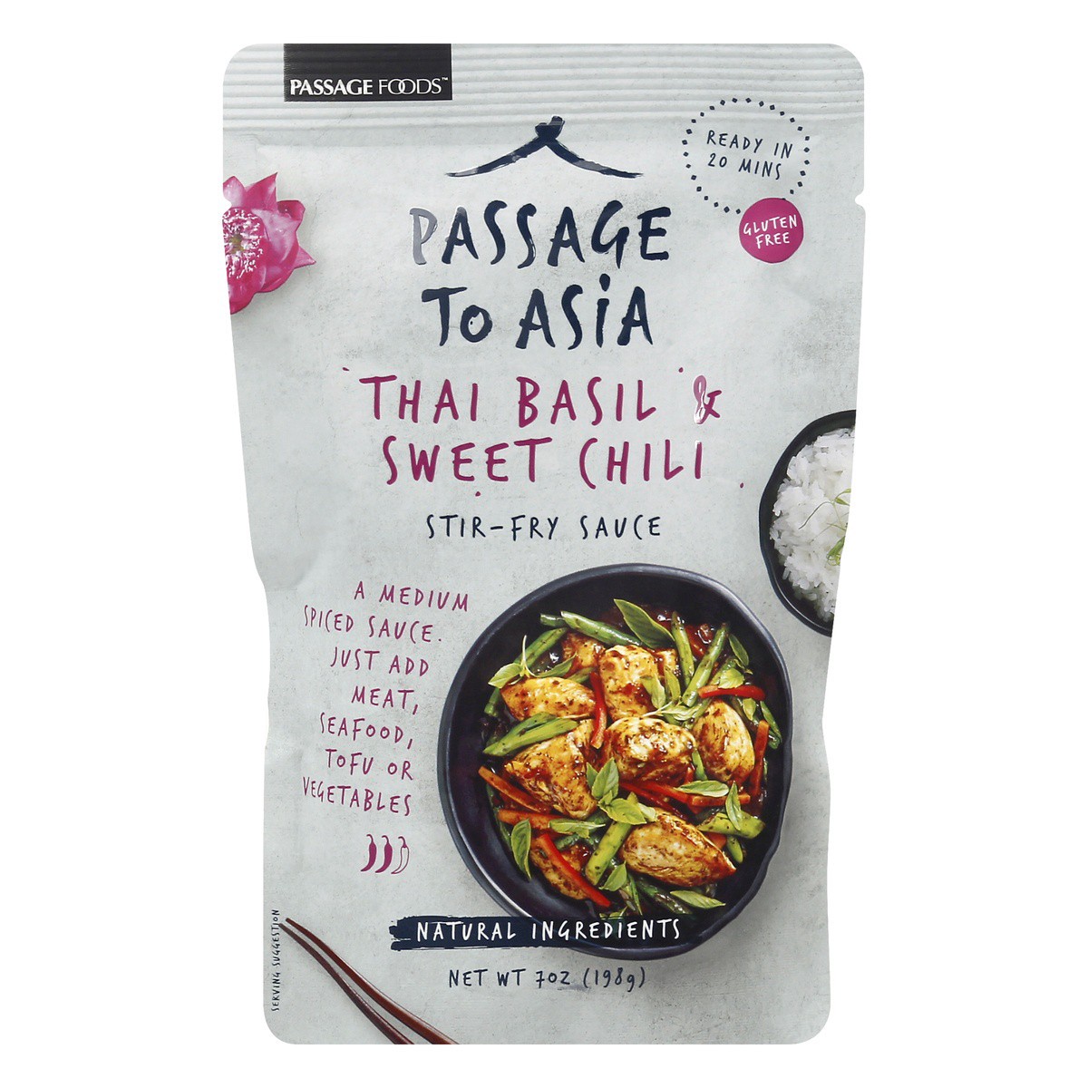 slide 1 of 7, Passage to Thailand Thai Basil & Sweet Chili Stir-Fry Sauce, 7 oz