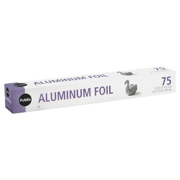 slide 1 of 1, Publix Aluminum Foil, 75 ft