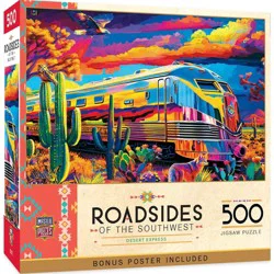 Masterpieces Roadsides Of The Southwest - Desert Express 500 Piece Jigsaw Puzzle