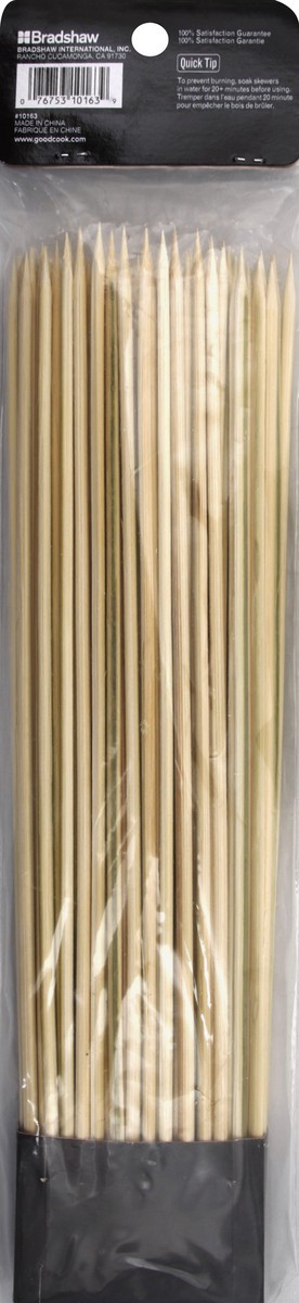 slide 2 of 3, Good Cook Natural Bamboo Skewers, 100 ct; 12 in