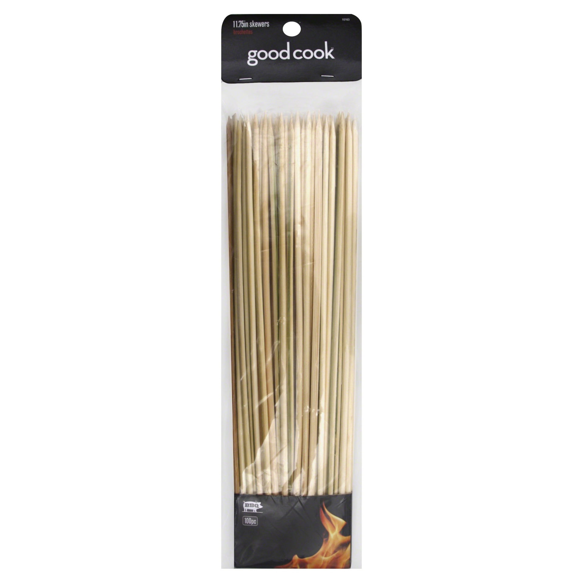 slide 1 of 3, Good Cook Natural Bamboo Skewers, 100 ct; 12 in