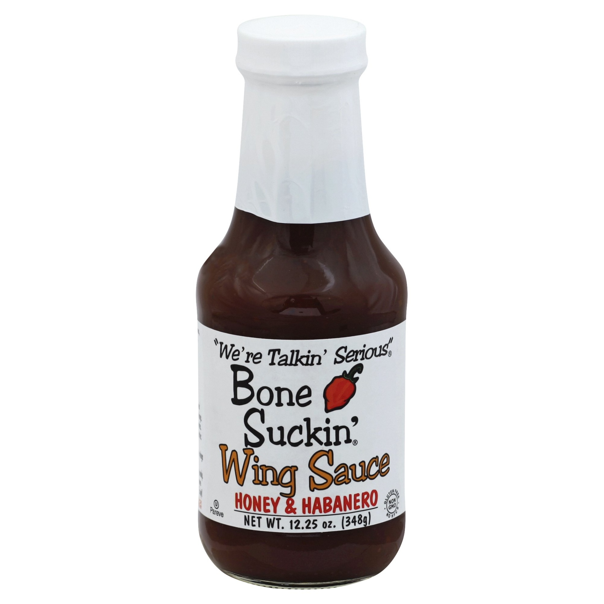 slide 1 of 1, Bone Suckin' Honey & Habanero Wing Sauce, 12.25 oz