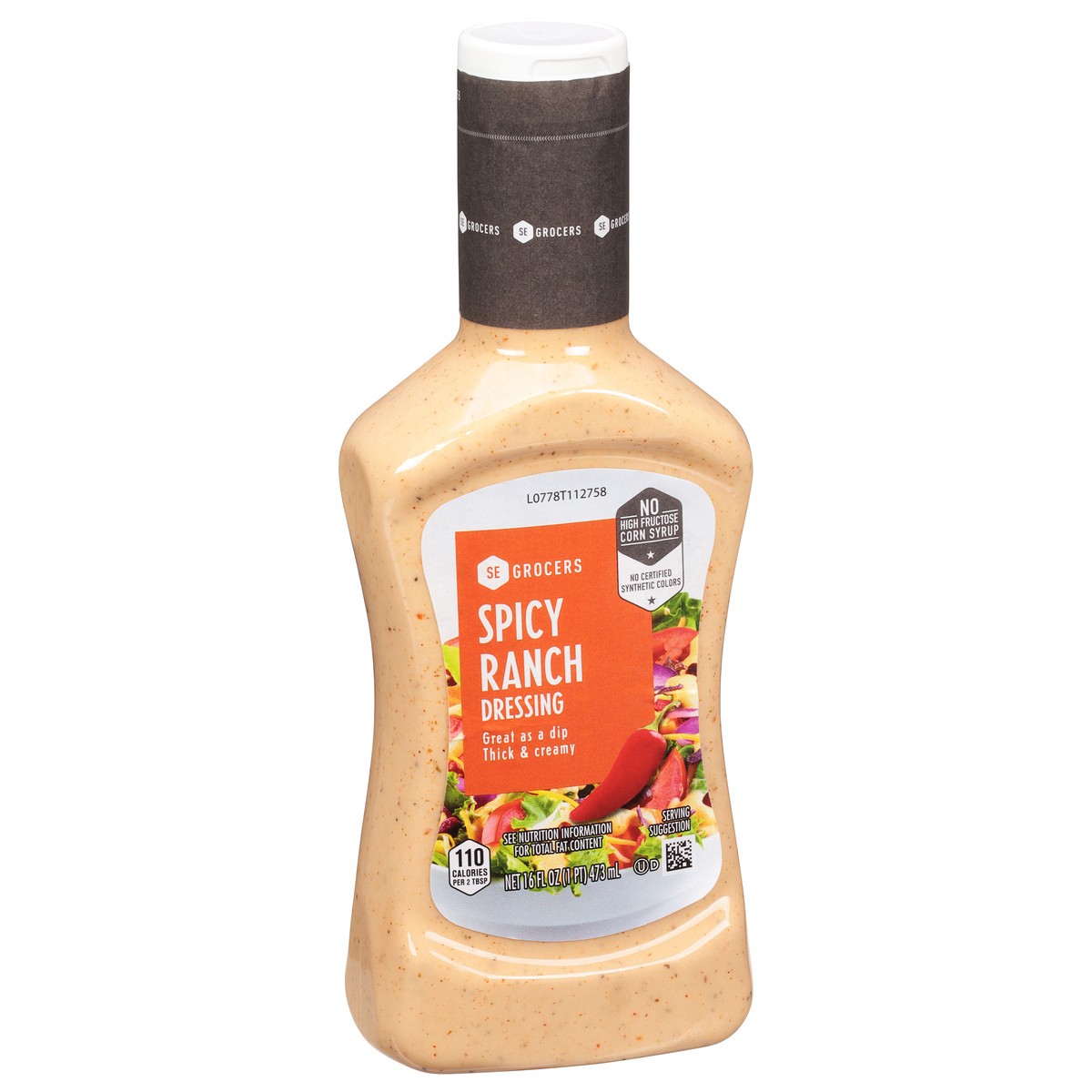 slide 9 of 9, SE Grocers Spicy Ranch Dressing 16 Ounce, 16 oz
