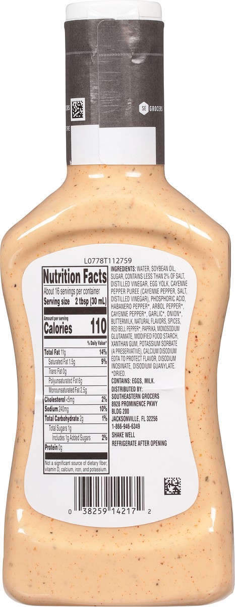 slide 3 of 9, SE Grocers Spicy Ranch Dressing 16 Ounce, 16 oz