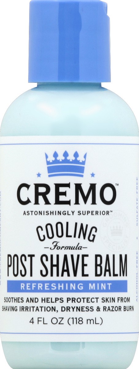 slide 2 of 2, Cremo Cooling Post Shave Balm, 4 fl oz, 4 oz