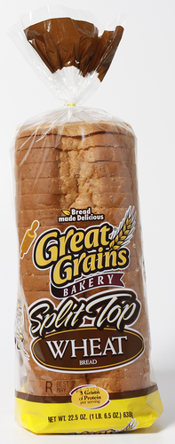 slide 1 of 1, Great Grains Split Top Wheat Bread, 22.5 oz