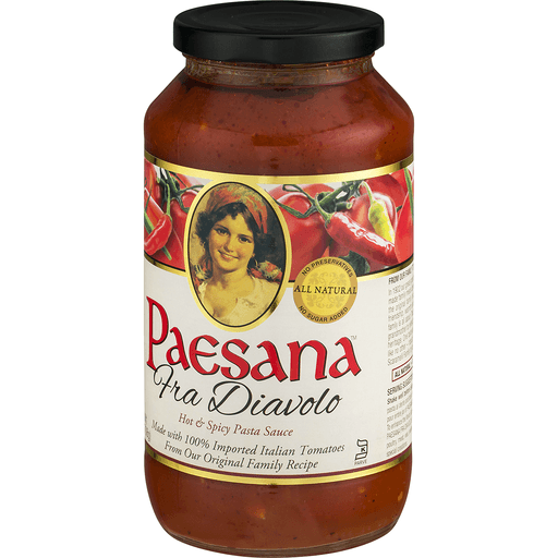 slide 3 of 8, Paesana Hot & Spicy Pasta Sauce, 25 oz