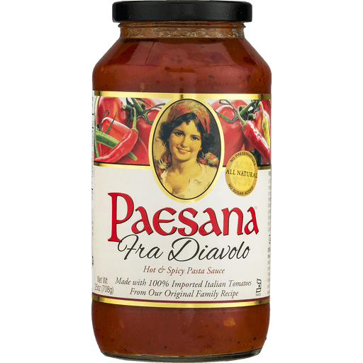 slide 4 of 8, Paesana Hot & Spicy Pasta Sauce, 25 oz
