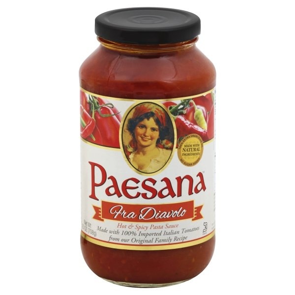 slide 1 of 1, Paesana Hot & Spicy Pasta Sauce, 25 oz