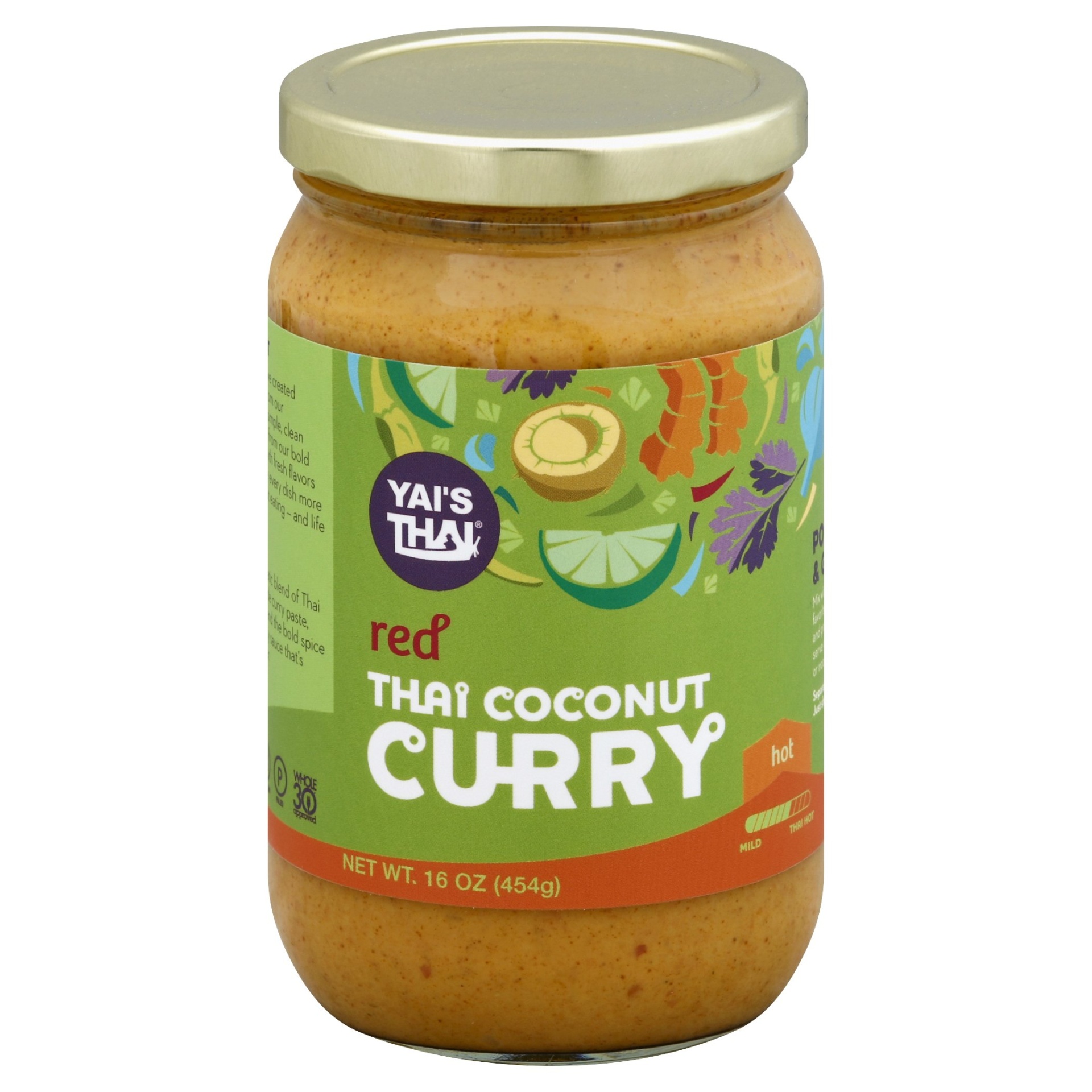slide 1 of 1, Yai's Thai Curry Red Coconut Thai, 16 oz