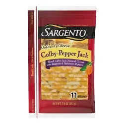 Sargento Natural Colby-Pepper Jack Cheese Slices - 11ct