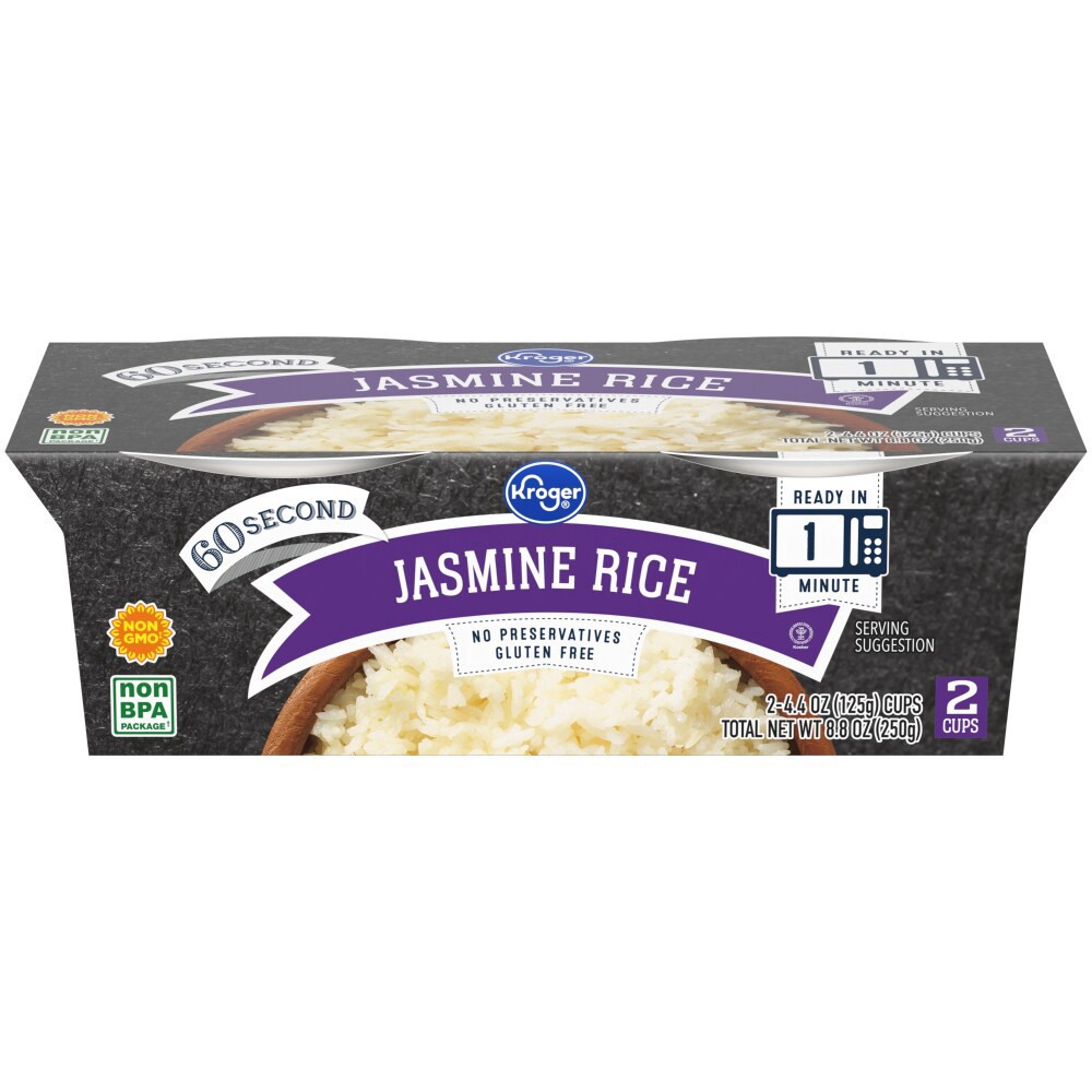 slide 2 of 3, Kroger Jasmine Rice Cups, 2 ct