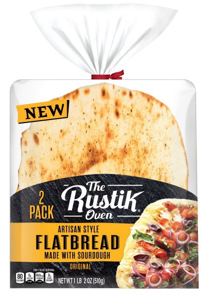 slide 1 of 1, The Rustik Oven Artisan Style Original Plain Flatbread, 2 count, 9.5 oz, 2 ct