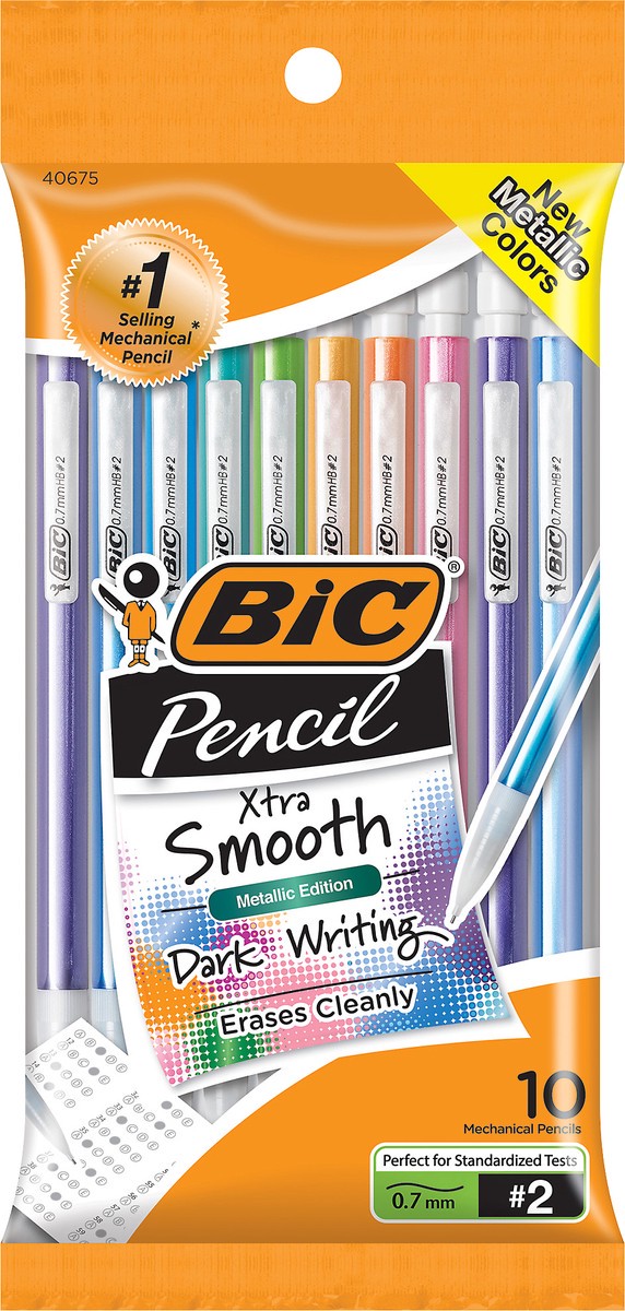 slide 3 of 3, BIC Xtra Sparkle Medium Point Mechanical Pencils, 10 ct