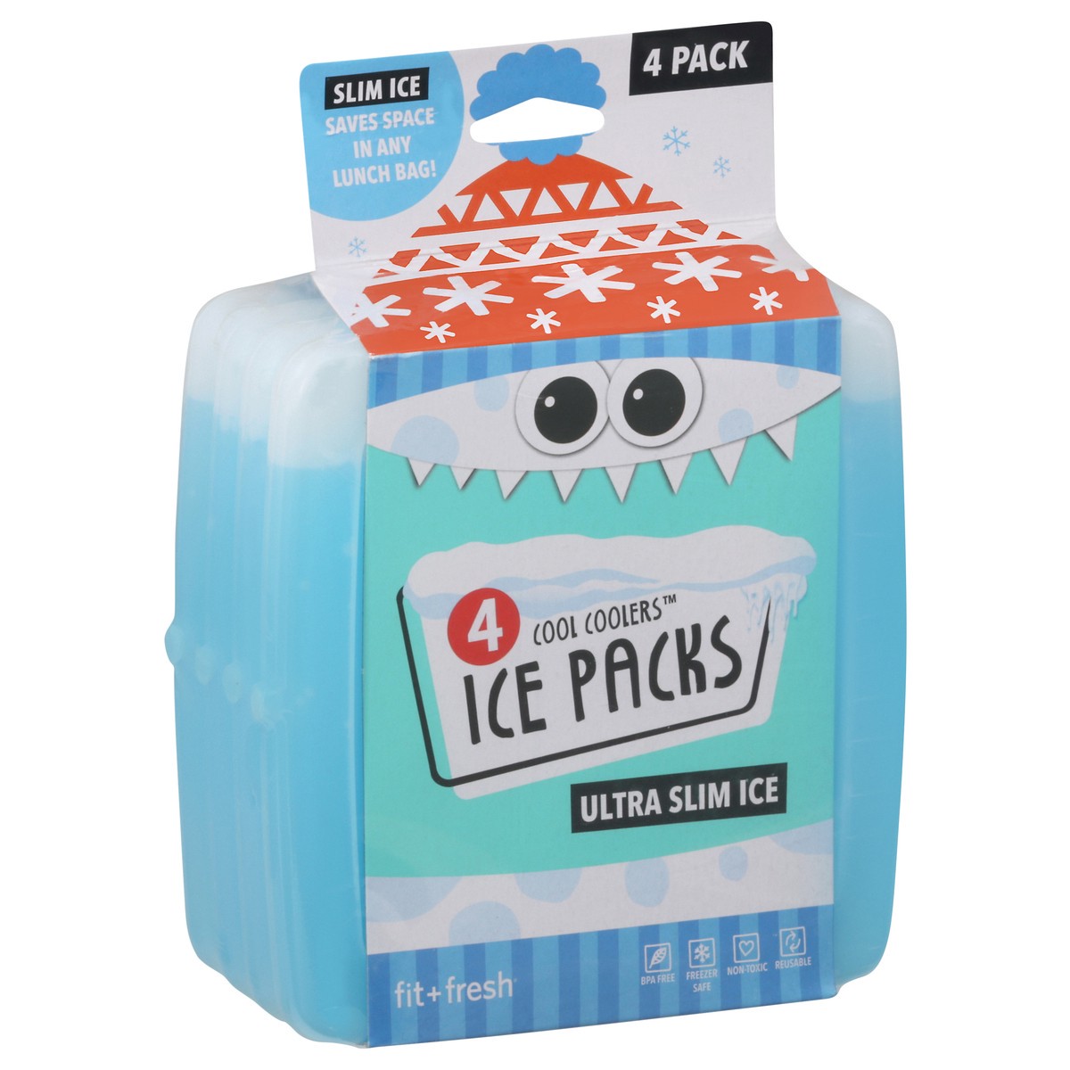 slide 9 of 9, Cool Coolers Ultra Slim Ice Packs 4 ea, 4 ct