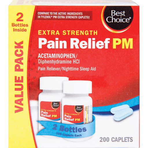 slide 1 of 1, Best Choice Pain Relief Value Pack, 200 ct