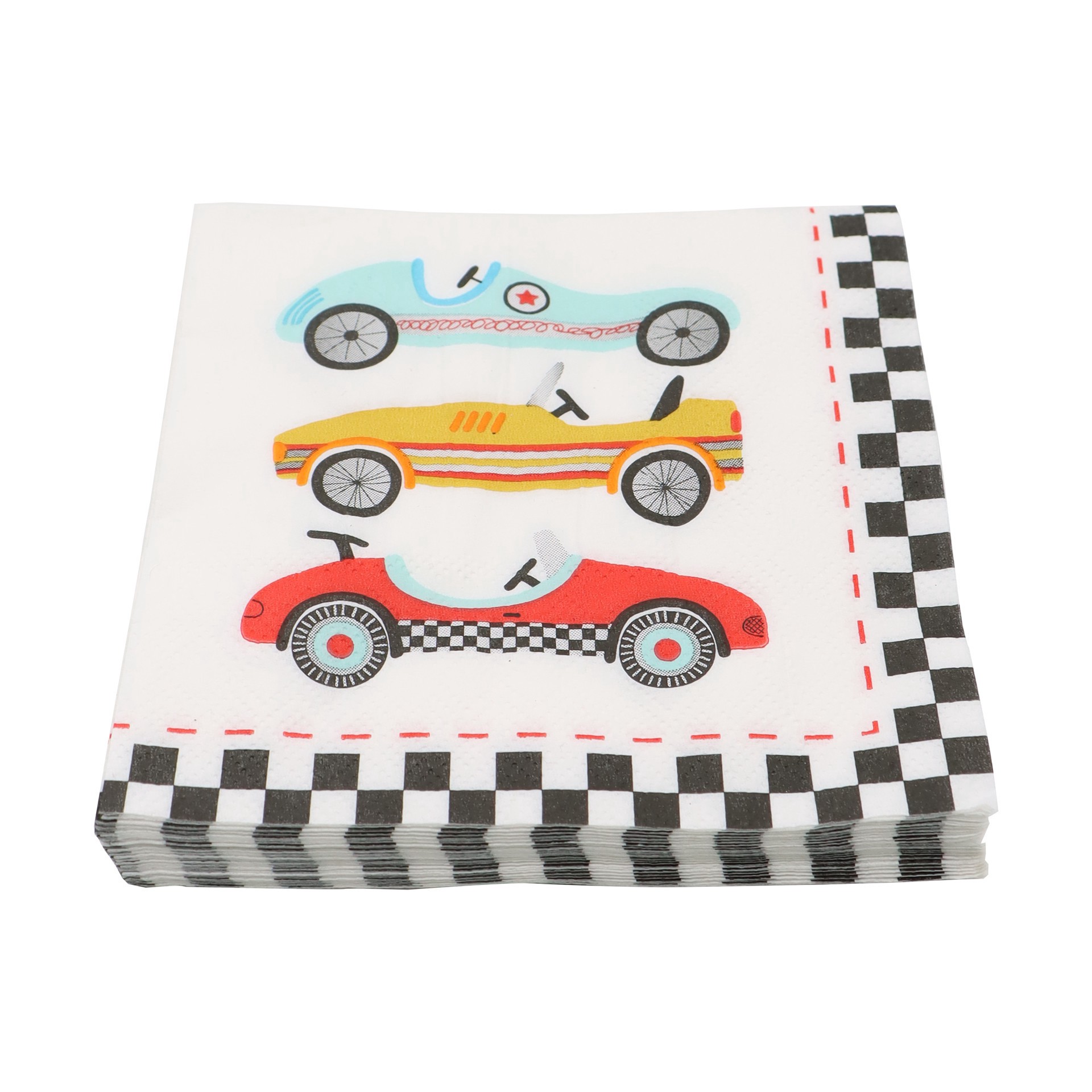 slide 2 of 3, Race Cars Beverage Napkins, 20ct. By Celebrate It, 20 ct