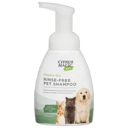 Citrus Magic Fragrance Free Rinse-Free Pet Shampoo