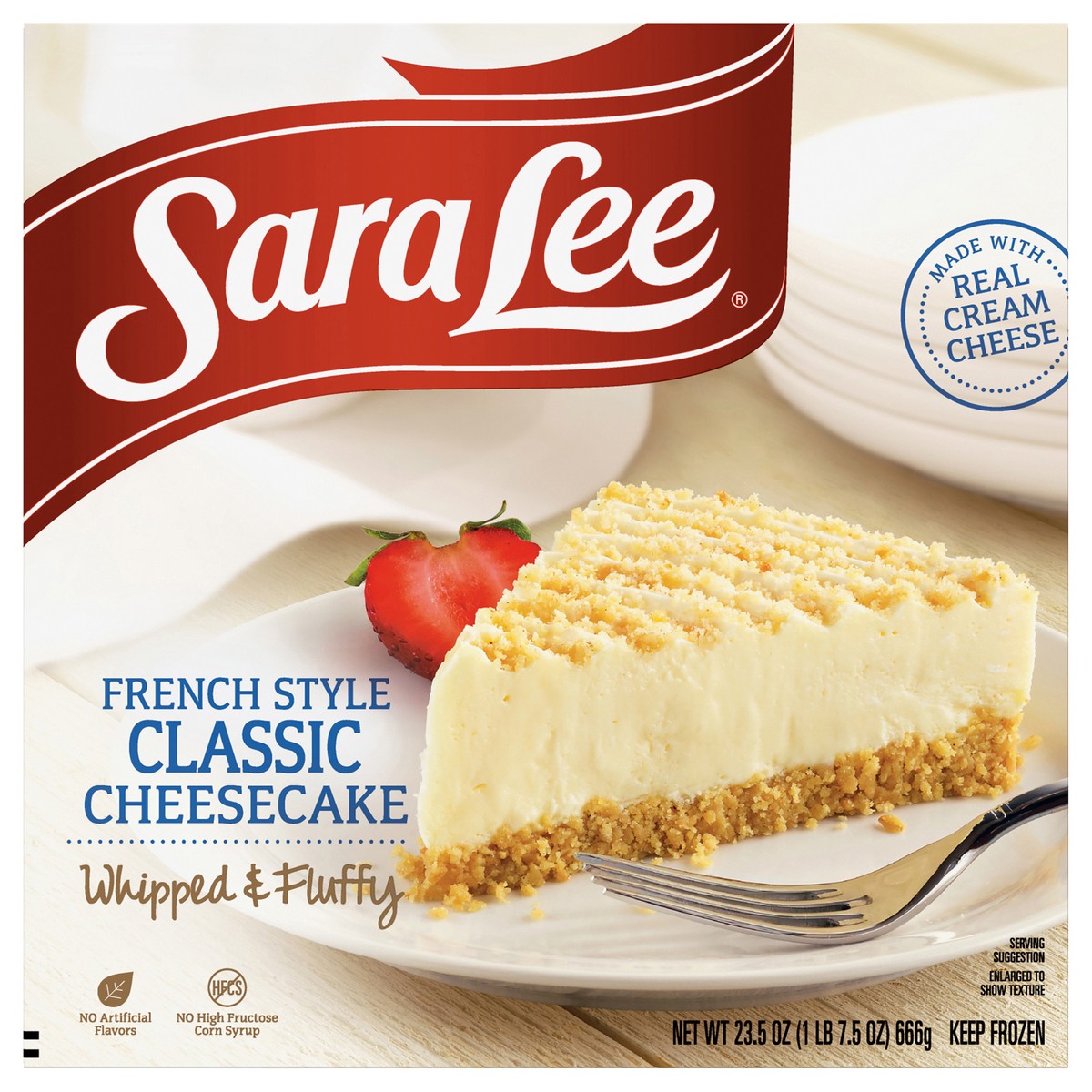 slide 9 of 13, Sara Lee French Style Cheesecake 7" Classic 23.5oz, 23.5 oz