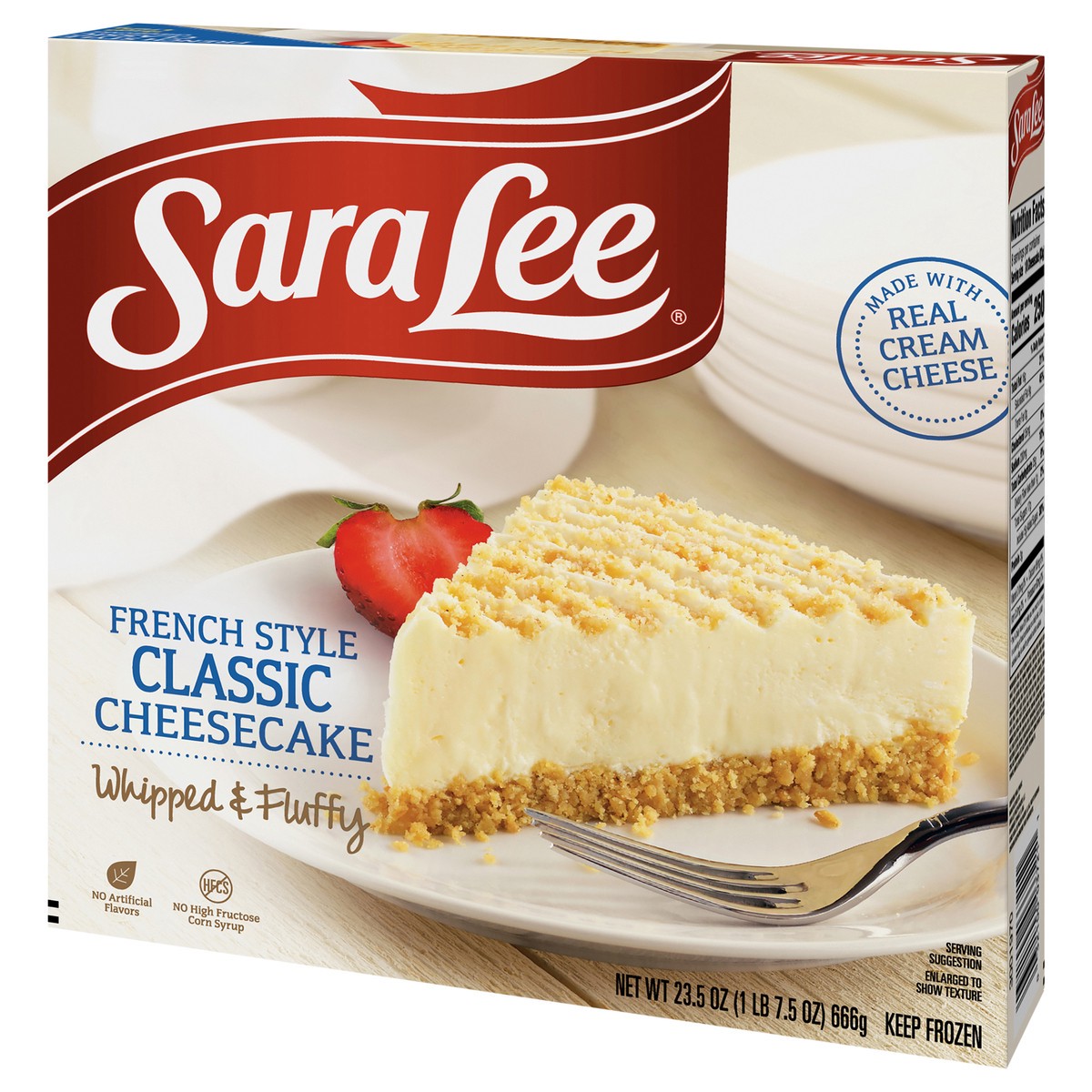 slide 6 of 13, Sara Lee French Style Cheesecake 7" Classic 23.5oz, 23.5 oz