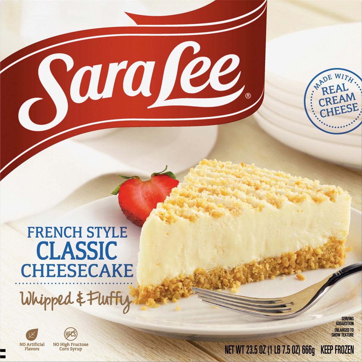 slide 4 of 13, Sara Lee French Style Cheesecake 7" Classic 23.5oz, 23.5 oz