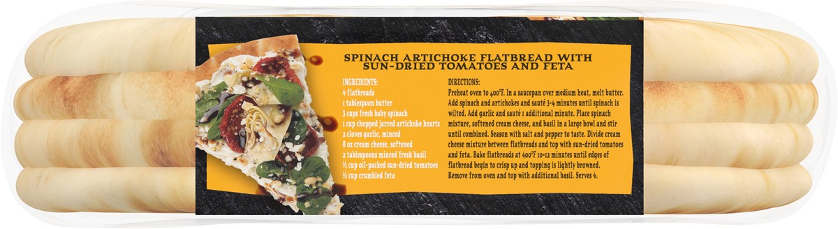 slide 8 of 13, The Rustik Oven Artisan Style Original Flatbread 4 ea, 4 ct