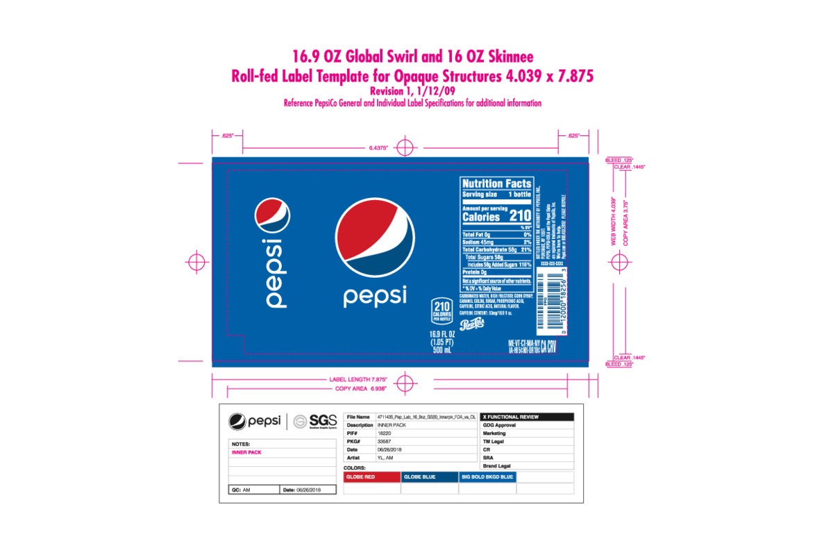 slide 2 of 7, Pepsi Soda Cola 16.9 Fl Oz, 16.9 fl oz
