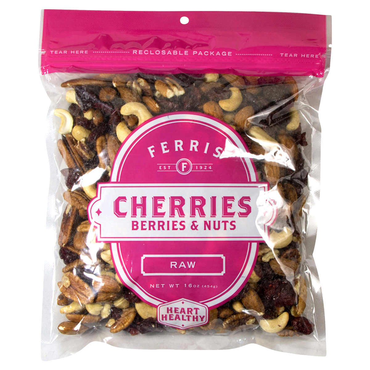 slide 1 of 1, Ferris Coffee & Nut Co. Ferris Nut Co. Cherries Berries & Nuts Raw Mix, 16 oz