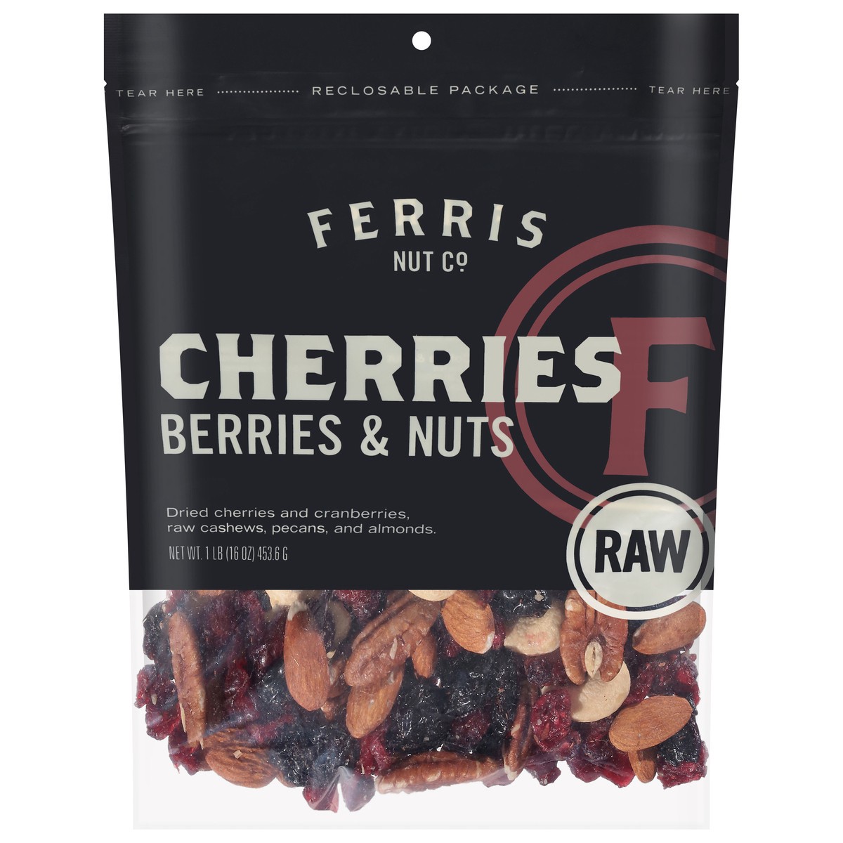slide 1 of 14, Ferris Coffee & Nut Co. Cherries Berries & Nuts Raw Mix, 16 oz