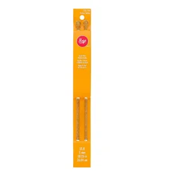 Boye Knitting Needle Plastic Glitter Size 8 - 10.25 in, 2 pc