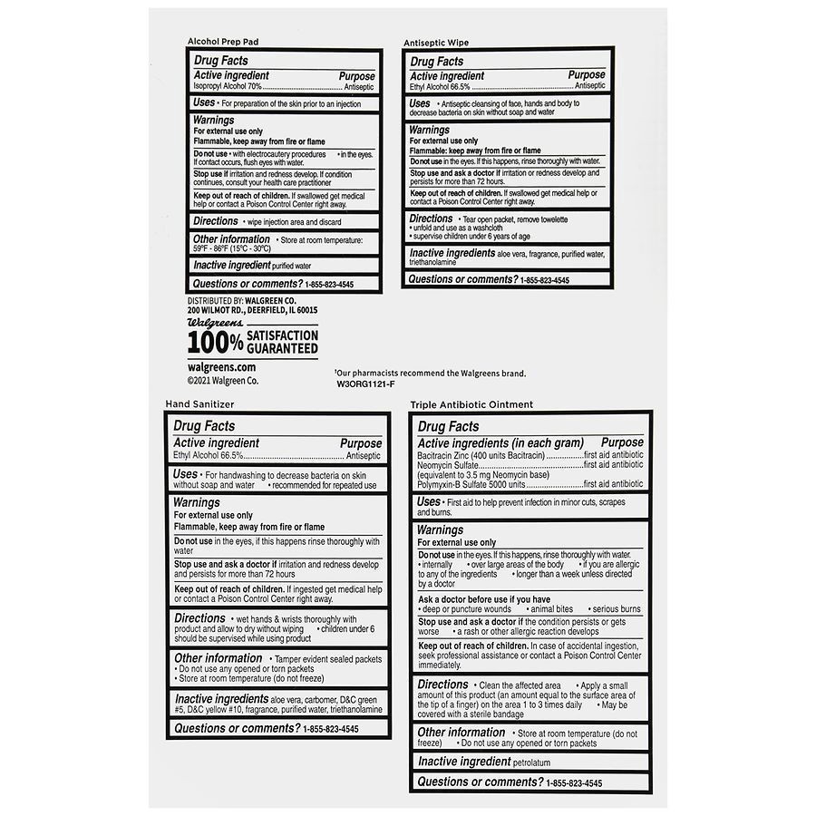 slide 4 of 5, Walgreens On-The-Go First Aid Kit, 1 ct
