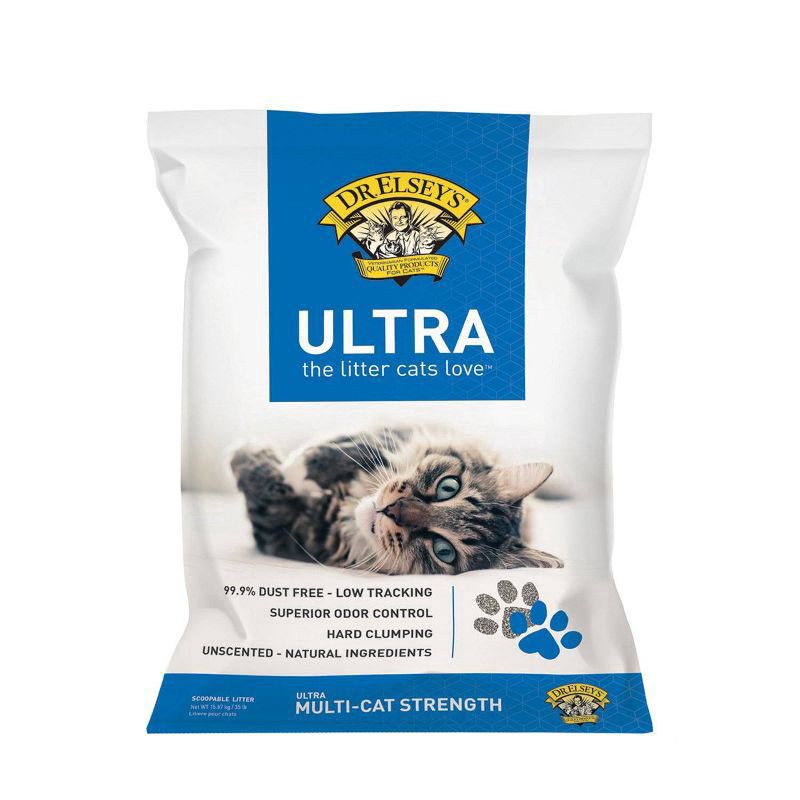 slide 1 of 6, Dr. Elsey's Fragrance Free Ultra Unscented Cat Litter - 35lb, 35 lb