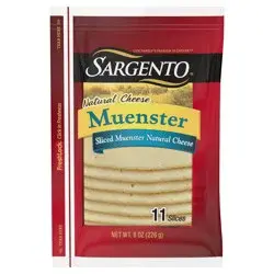 Sargento Sliced Muenster Natural Cheese, 8 oz
