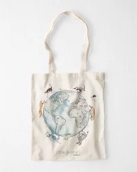Littleplanet Adult Every Day Is Earth Day Tote Bag Sweet Cream OSZ