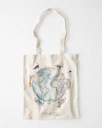 Littleplanet Adult Every Day Is Earth Day Tote Bag Sweet Cream OSZ