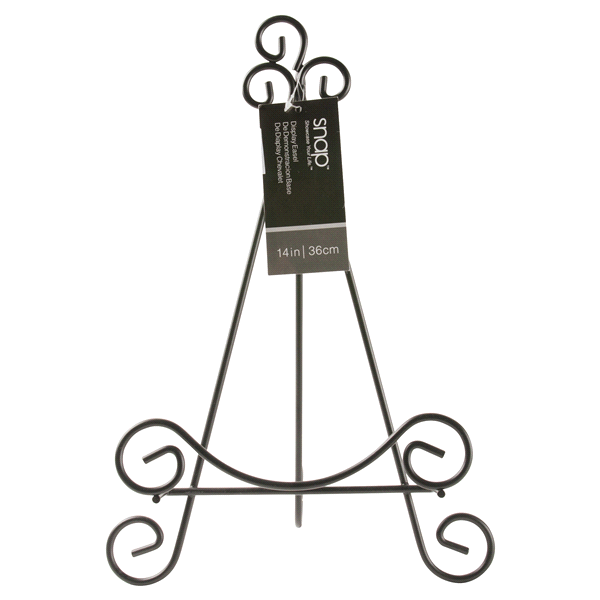 slide 1 of 1, Pinnacle Snap Black Iron Table Easel - 14 Inch, 1 ct