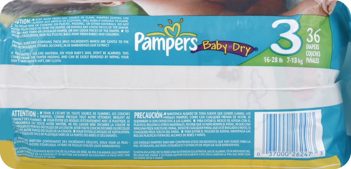 slide 2 of 7, Pampers Diapers , 36 ct