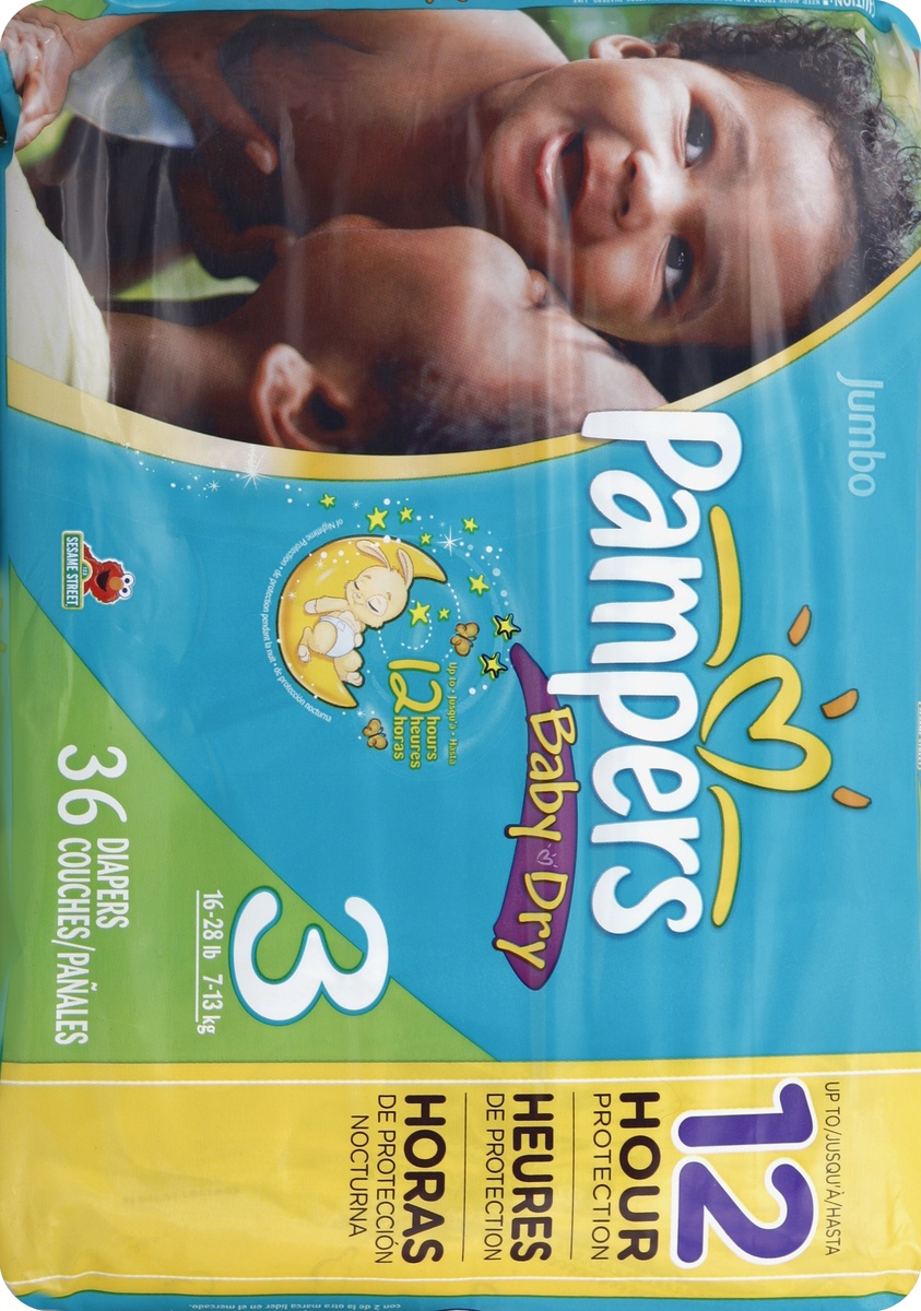slide 6 of 7, Pampers Diapers , 36 ct