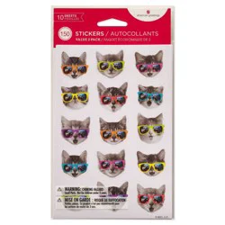 Carlton Cards 150ct Cool Cats and Pugs Stickers